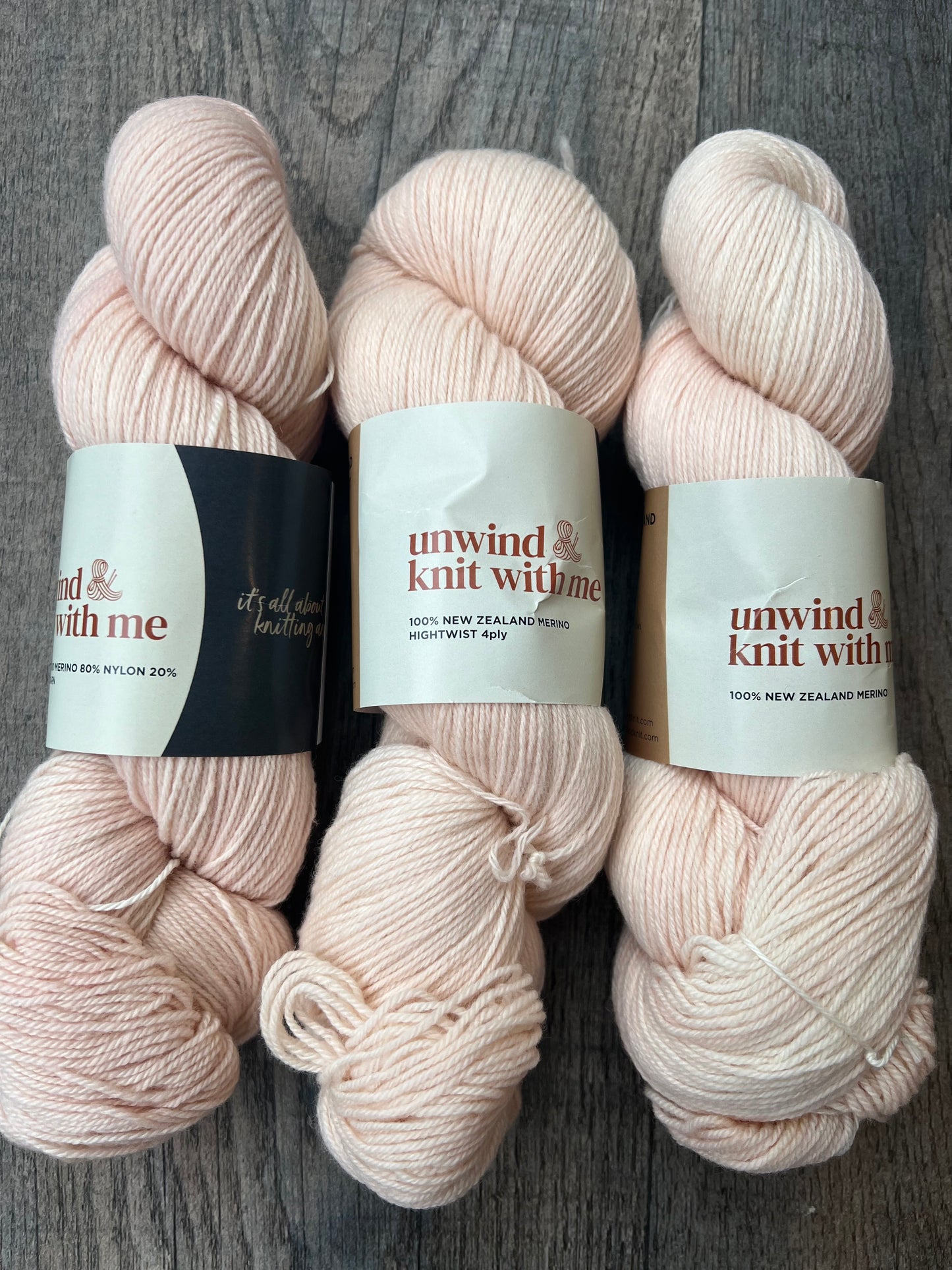 NZ Merino Woolen Spun Sock Yarn - Semi Solid colour