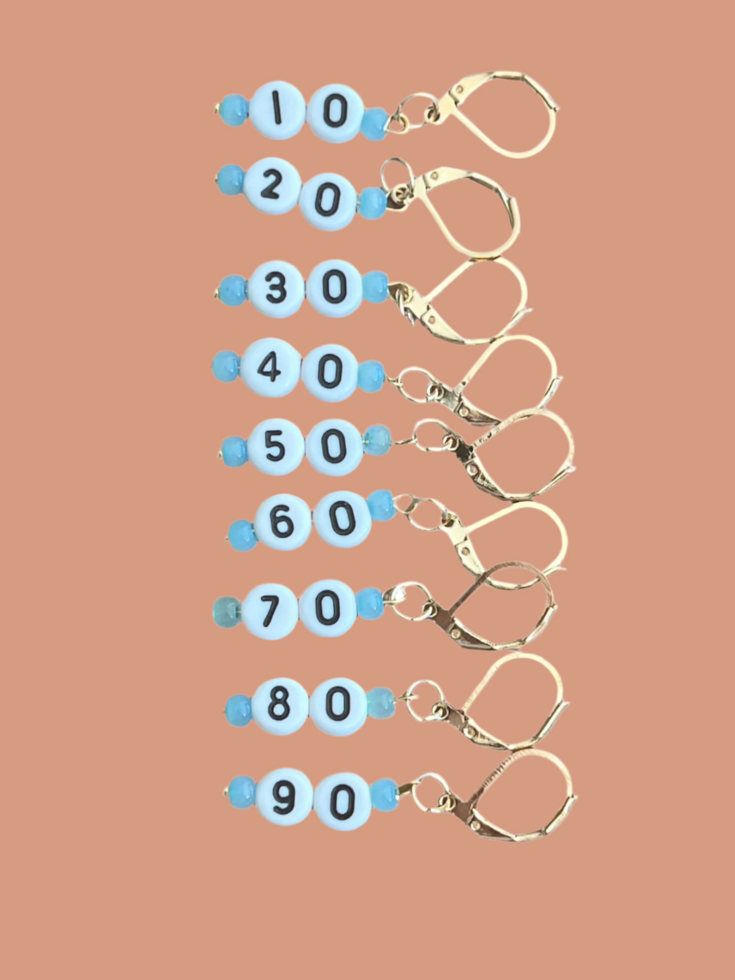 Stitch Markers - keeping count -set of 9