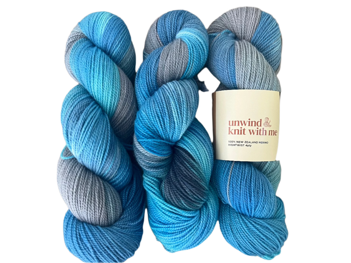 NEW ZEALAND 100% MERINO  High Twist - 4 ply fingering weight 100g 400 meters