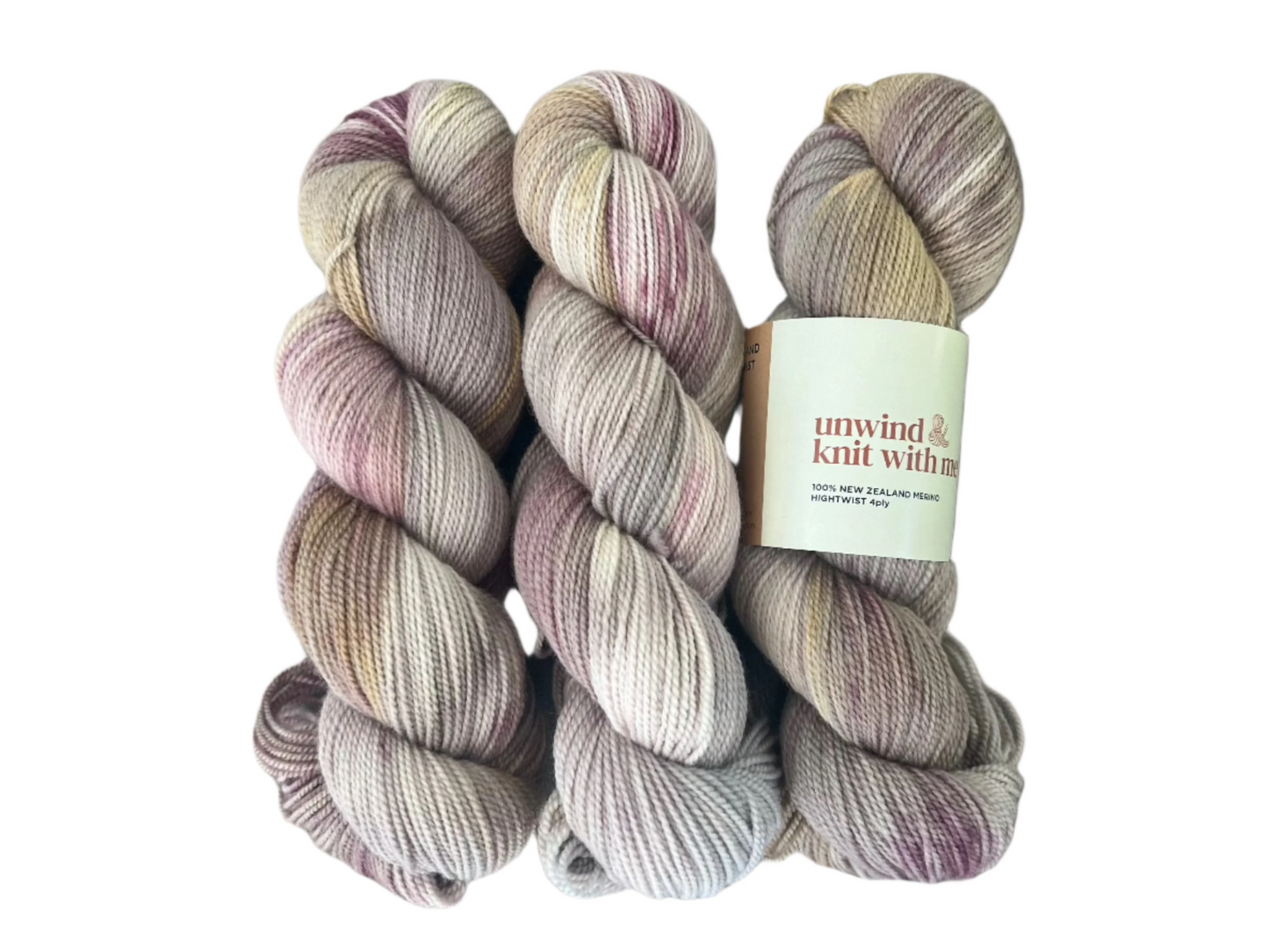 NEW ZEALAND 100% MERINO  High Twist - 4 ply fingering weight 100g 400 meters