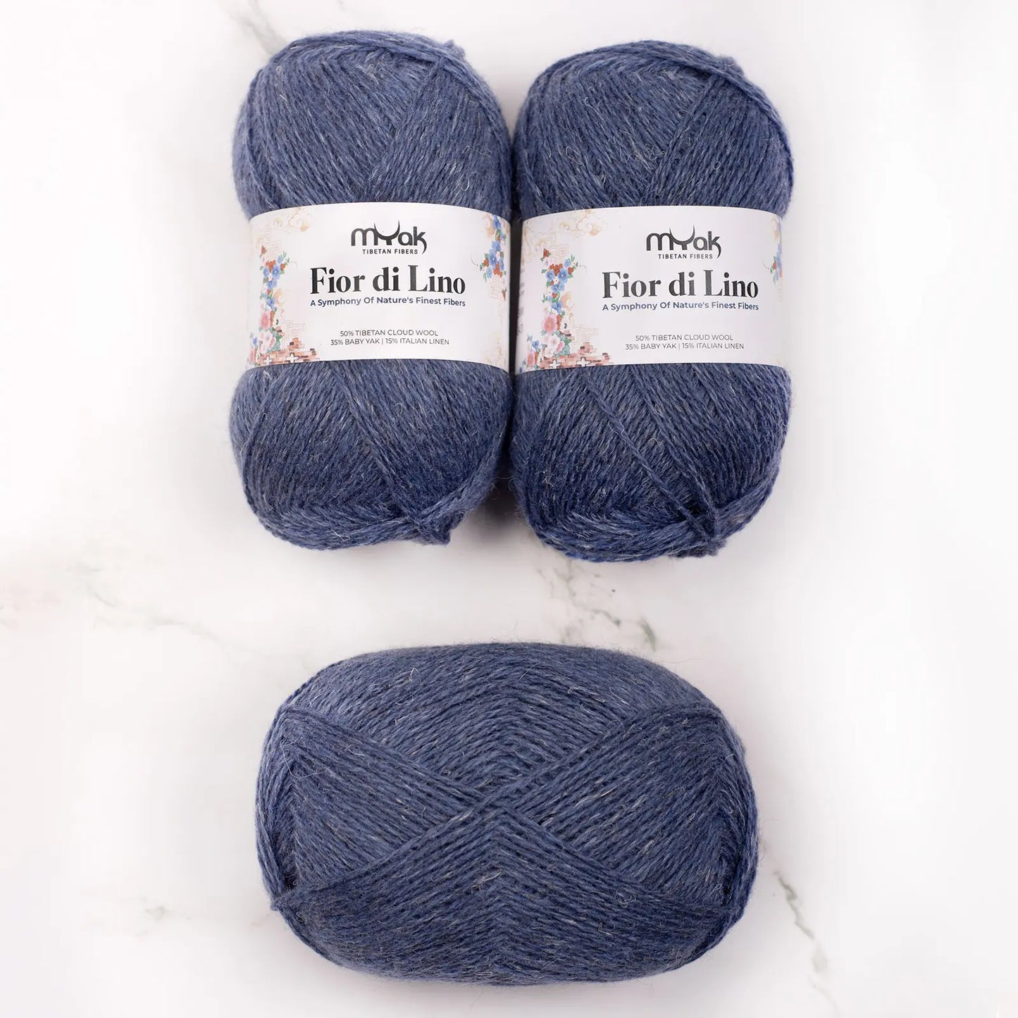 mYak Fior di Lino - 50% Tibetan Cloud Wool, 35% Baby Yak & 15% Italian Linen