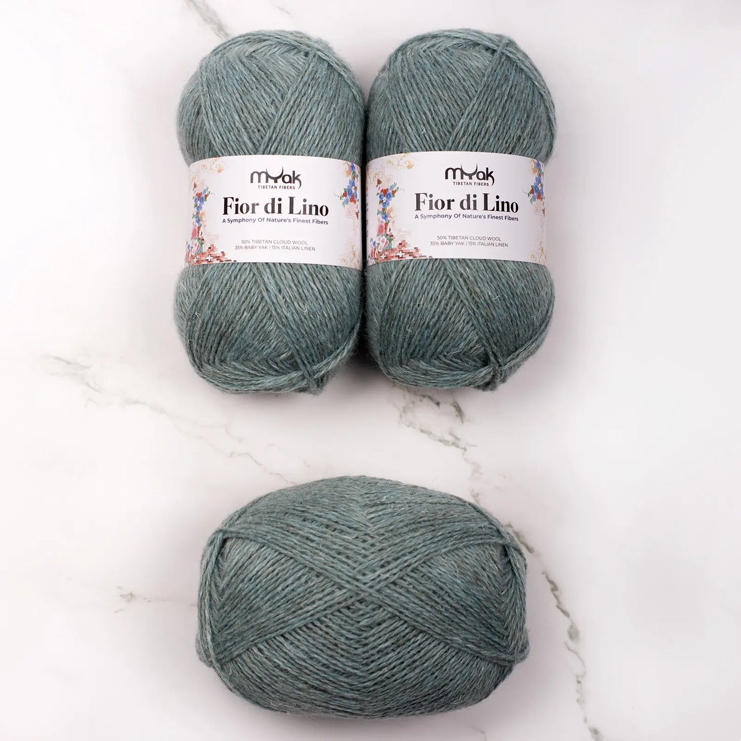 mYak Fior di Lino - 50% Tibetan Cloud Wool, 35% Baby Yak & 15% Italian Linen