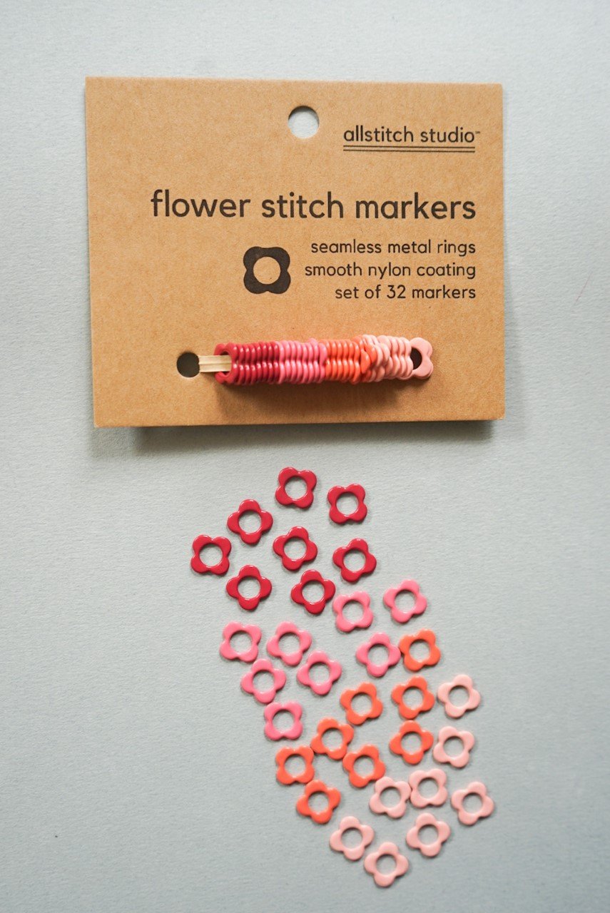 Allstitch Studio Stitch Markers - SMALL FLOWERS